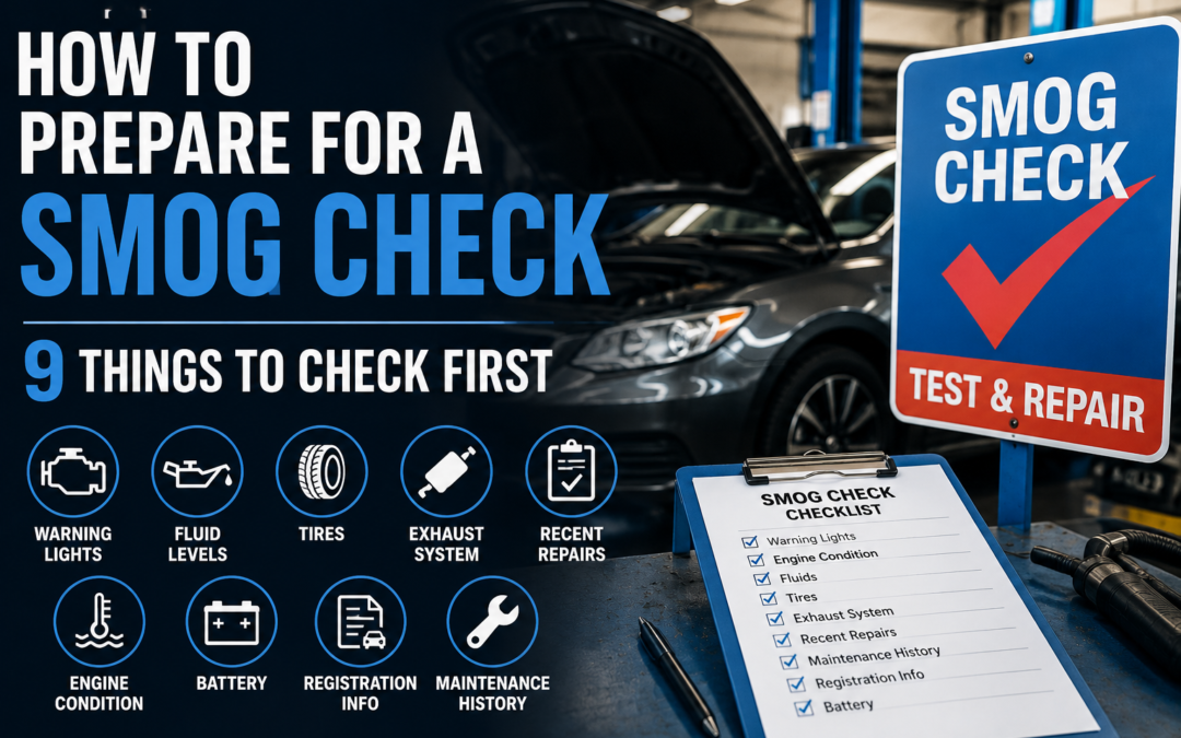 How to Prepare for a Smog Check: 9 Things to Check First